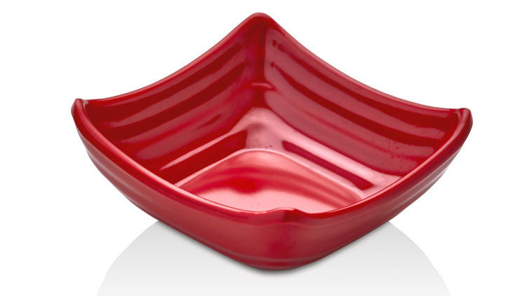 FORMEL KARE SOSLUK 11X11CM-H.3,5CM KIRMIZI