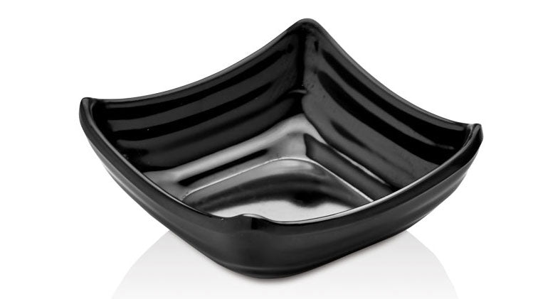 FORMEL KARE SOSLUK 11X11CM-H.3,5CM SİYAH