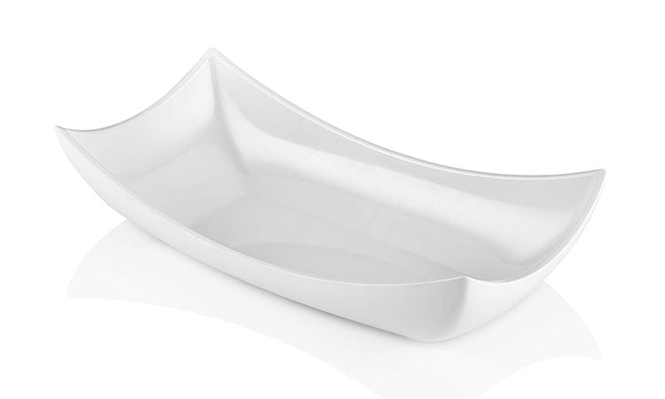 ATL TEŞHİR KAYIK TABAK BEYAZ 15*28 CM-H:7CM